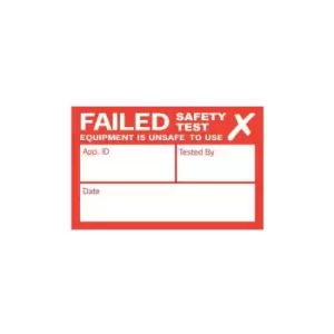 Image of Kewtech - 250FAIL Appliance Fail Labels 250 Per Roll - n/a