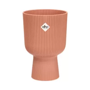 image of Elho Vibes Fold 14cm Coupe Plastic Indoor Plant Pot - Delicate Pink