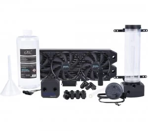 image of ALPHACOOL Eissturm Hurricane Copper 45 Water Cooling Kit - 3 x 120 mm