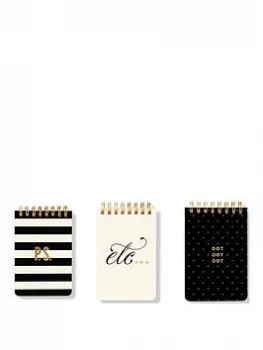 Image of Kate Spade New York Kate Spade Mini Spiral Set of 3 Notebooks, One Colour, Women