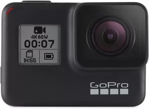 image of GoPro HERO7 Black 4K Action Camera with Rechargeable Battery AABAT 001 AS