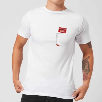 Image of Shaun Of The Dead You've Got Red On You Pocket T-Shirt - White - L