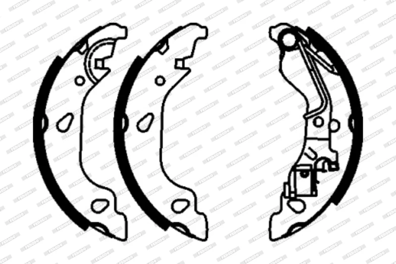 Image of FERODO Brake Shoe Set FERODO FSB603