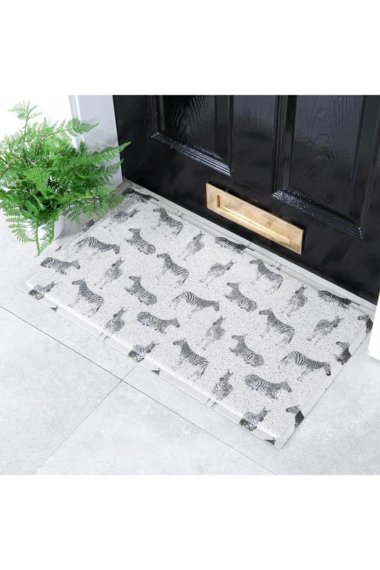 Image of Native Natural Zebra Pattern Doormat (70 X 40Cm)