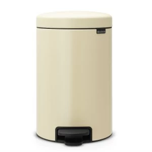 image of Brabantia 12L NewIcon Pedal Bin - Almond