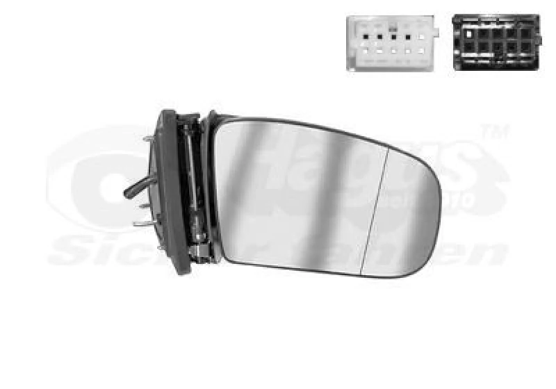 Image of VAN WEZEL Wing mirror VAN WEZEL 3036858