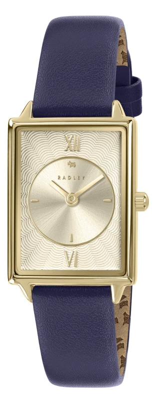 Image of Radley RY21854 Albion Avenue (24mm) Gold Wave Dial / Blue Watch