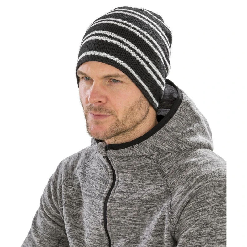 Image of Result Result Men Team Reversible Beanie in White White One Size Male 5063703685245