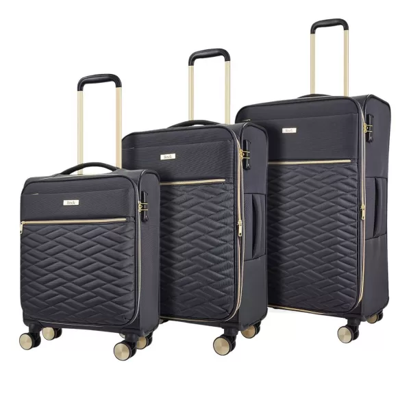 Image of Rock Luggage Sloane ZW88301 Charcoal Suitcase 3Pcs Set