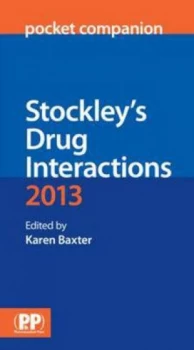 Image of Stockleys Drug Interactions Pocket Companion 2013 Paperback