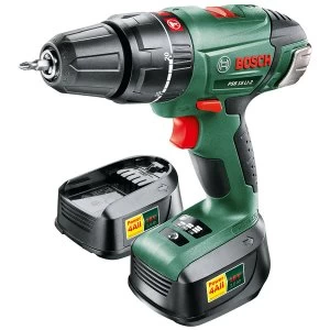 Image of Bosch PSB 18 LI-2 18V Cordless Hammer Drill Driver with Spare Battery
