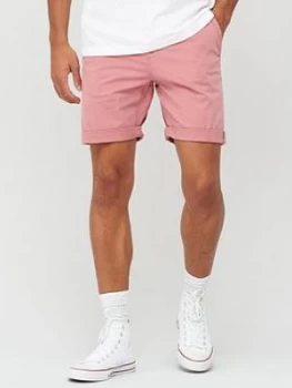 image of Superdry International Chino Short - Pink, Size 28, Men