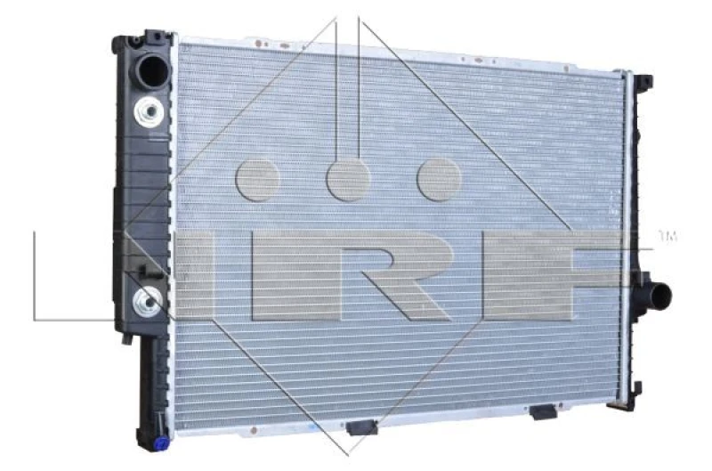 Image of NRF 519589 Engine radiator EASY FIT Brazed cooling fins, Aluminium, with mounting parts Aluminium Radiator,engine cooling (470)
