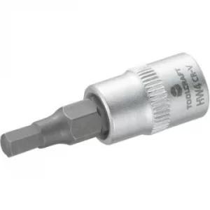 image of TOOLCRAFT 816069 Allen Bit 4mm 1/4 (6.3 mm)