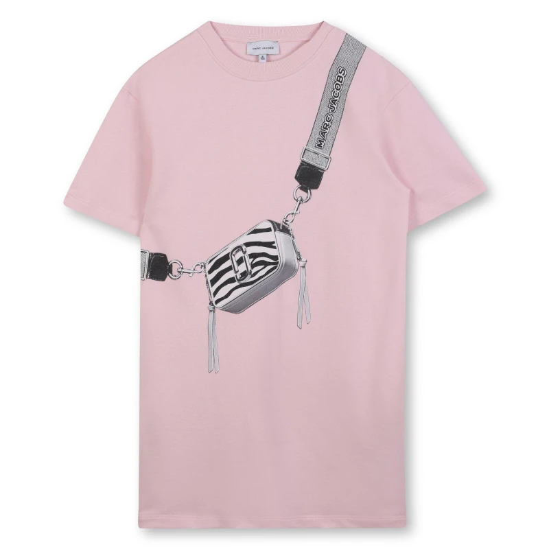 Image of Marc Jacobs Kids Snapshot T-Shirt Dress Pink female 8Y