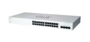 image of Cisco CBS220-24T-4G Managed L2 Gigabit Ethernet (10/100/1000) 1U White