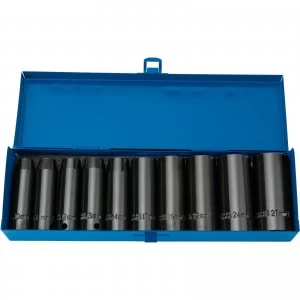 Image of Draper Expert 10 Piece 1/2" Drive Deep Hex Impact Socket Set Metric 1/2"