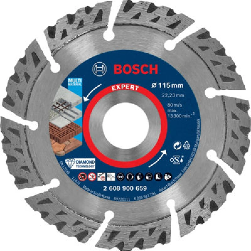 Image of Bosch Expert Multi Material Diamond Cutting Disc 2608900659 Diameter: 115mm