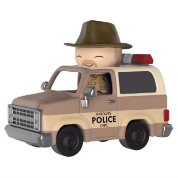 image of Stranger Things Hopper & Sheriff Deputy Truck Dorbz Ride Vinyl Figure