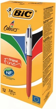 image of Bic 4 Colour Fine PK12