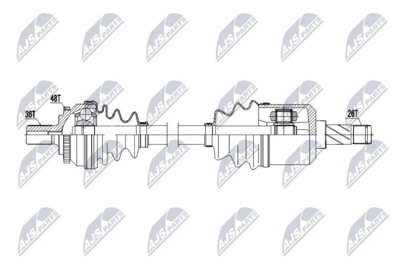 Image of NTY Drive shaft NTY NPW-VV-153