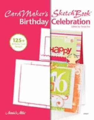 Image of cardmakers sketch book birthday celebration