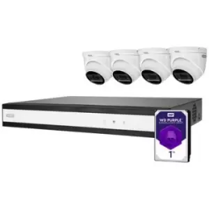 Image of ABUS Performance Line TVVR33842D Analog, AHD CCTV camera set 8-channel incl. 4 cameras 2560 x 1940 p 1TB