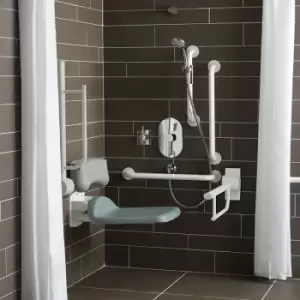 Image of Contour 21 Shower Room Doc m Pack with Grab Rail - White - Armitage Shanks