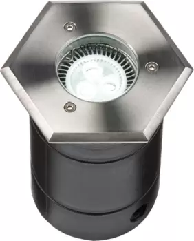 Image of KnightsBridge 230V IP67 Hexagon Stainless Steel Walkover / Driveover Light
