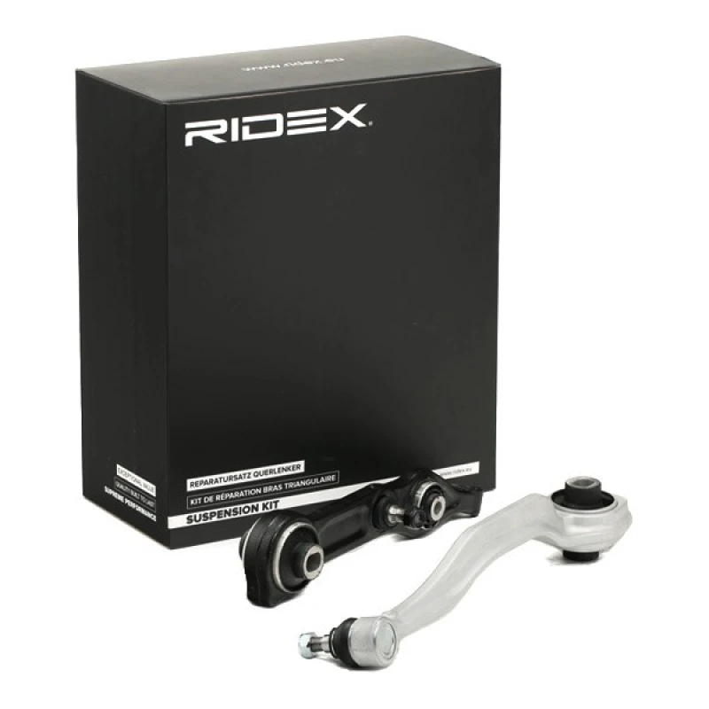 Image of RIDEX 772S0652 Control arm repair kit Front Axle, Control Arm Aluminium Suspension Kit (772)
