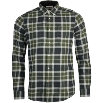 Image of Barbour Rasay Tailored Fit Shirt - Pine TN82