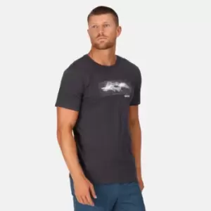 Image of Regatta Mens Breezed III Coolweave Graphic T Shirt L - Chest 41-42' (104-106.5cm)