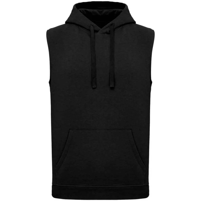 Image of Proact Mens Sleeveless Hoodie in Black Size: XS Black Male XS