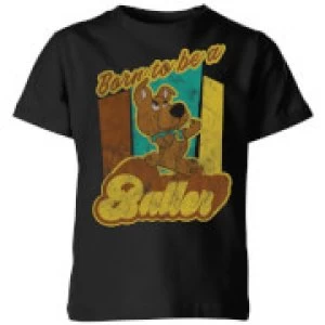 Image of Scooby Doo Born To Be A Baller Kids T-Shirt - Black - 11-12 Years