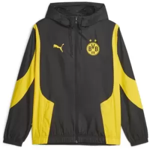 Puma Borussia Dortmund Anthem Jacket 2023 2024 Adults - Black