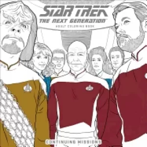 Image of star trek the next generation adult coloring book continuing missions