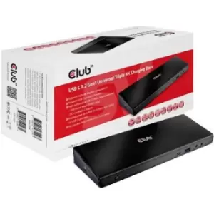 Image of club3D CSV-1562 USB-C laptop docking station Compatible with: Universal Charging function