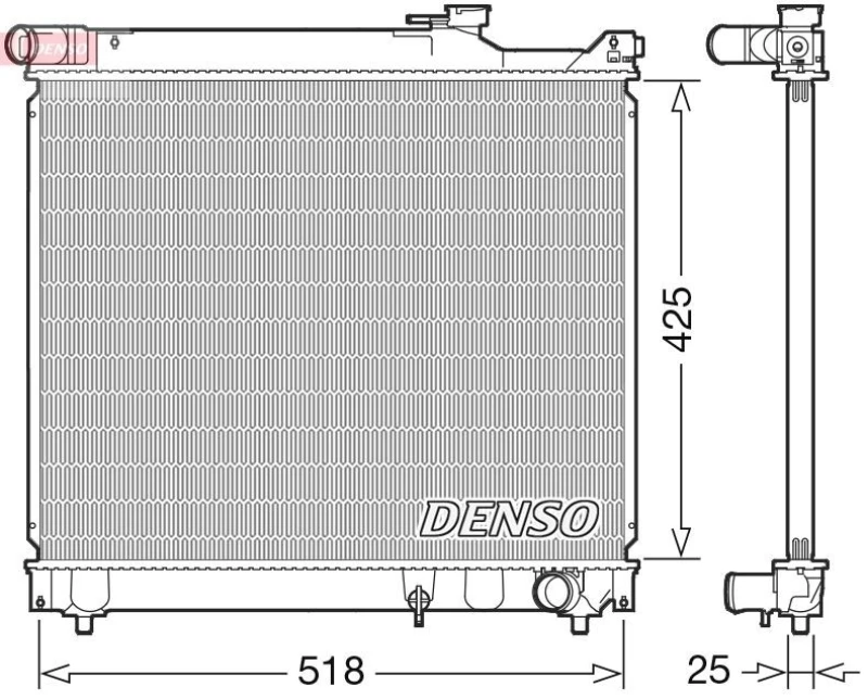 Image of DENSO Engine radiator DENSO DRM47037