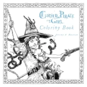 Image of cursed pirate girl coloring book