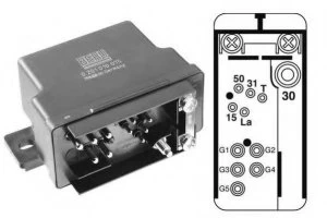 Image of Beru GR075 / 0201010075 Glow Plug Control Unit Replaces 005 545 40 32