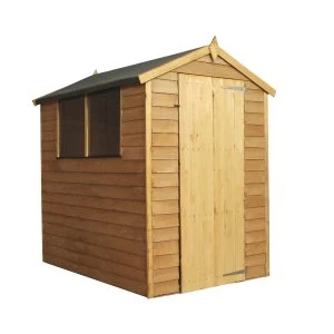 Image of Mercia Overlap Apex Single Door Value Shed - 6 x 4ft