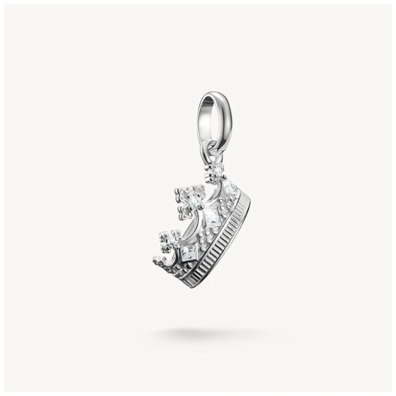 Image of Thomas Sabo CC1247-051-14 Charm pendant crown with stones Jewellery