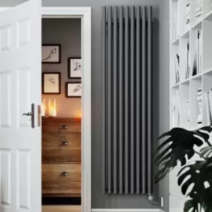 image of Rolo Room E Vertical Single Panel Electric Radiator Grey 1800 x 480mm - Terma