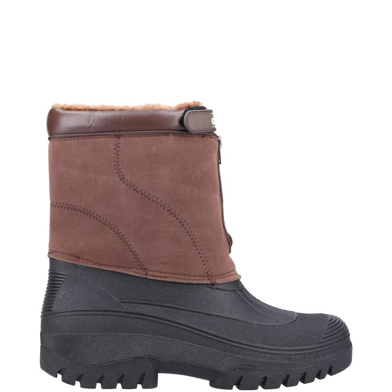 Image of Cotswold Womens Venture Waterproof Fleece Lined Winter Boots UK Size 3 (EU 36) BROWN COT586-BROWN-3