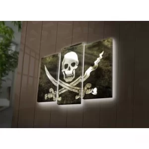 Image of 3PATDACT-13 Multicolor Decorative LED Lighted Canvas Painting (3 Pieces)