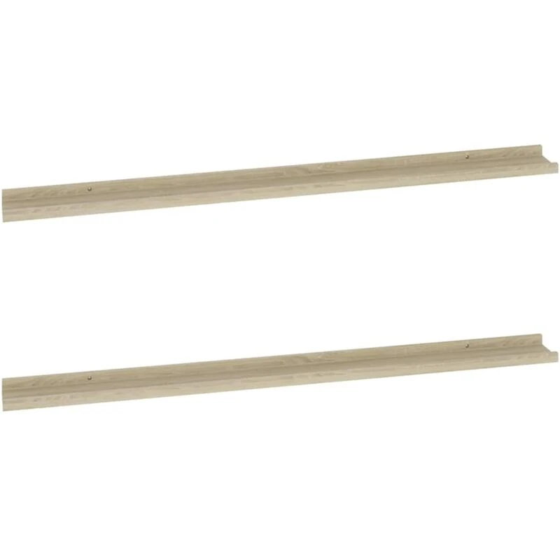Image of VIDAXL Wall Shelves 2 pcs Sonoma Oak 115x9x3cm Vidaxl 8720286417843