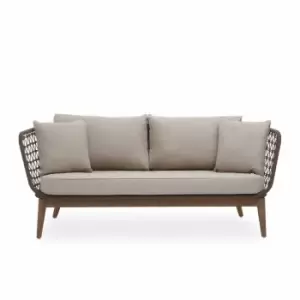 image of Interiors By Ph Opus 3 Seater Sofa Grey Wooden Legs