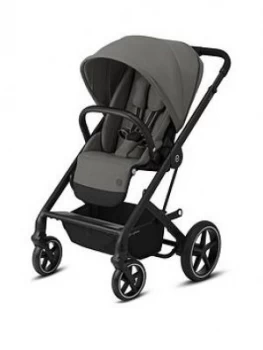 image of Cybex Balios S Lux - Black Frame Version Luxury Size Pushchair - Soho Grey