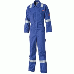 Image of Dickies Mens Lightweight Pyrovatex Flame Retardant Overall Royal Blue 36" 31"
