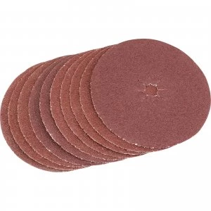 Image of Draper Aluminium Oxide Sanding Discs 125mm 125mm 40g Pack of 5